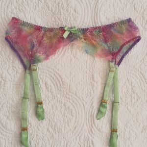 Agent Provocateur Phoenix Pastel suspender garter size 4